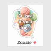 Sticker Crochet drôle (Feuille)