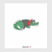 Sticker Crocodile de Vampire (Feuille)