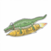 Sticker Crocodile Fusée (Devant)