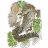 Sticker Crocodile grossier (Devant)