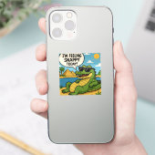 Sticker crocodile Sobek drôle | Humour égyptien (Téléphone)
