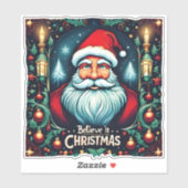 Sticker Croire à la magie du Festival de Noël (Feuille)