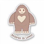 Sticker Croire en l'amour Bigfoot (Devant)