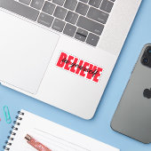 Sticker Crois en toi (Ordinateur portable avec iPhone)