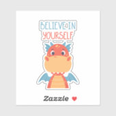 Sticker Crois En Toi-Même Dragon (Feuille)