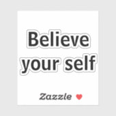 Sticker Crois toi-même (Feuille)