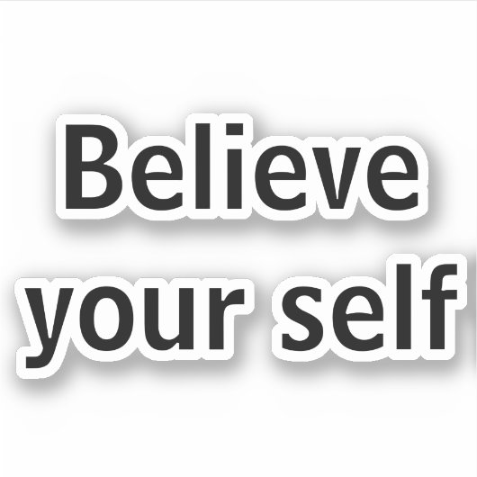 Sticker Crois toi-même (Devant)