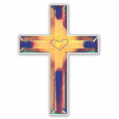 Sticker croisé couleur coeur (Devant)