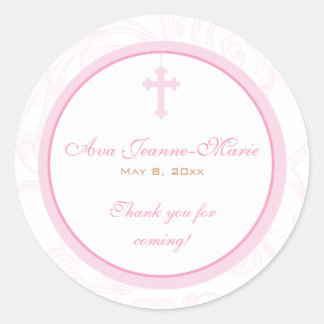 Sticker croisé de défilement rose Étiquette de adr