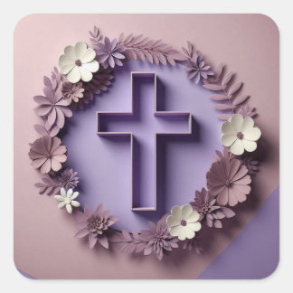 Sticker croisé violet conception Ai