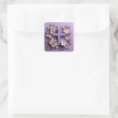 Sticker croisé violet conception Ai (Sac)