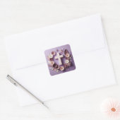 Sticker croisé violet conception Ai (Enveloppe)