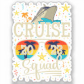 Sticker Croisière 2023 Croisière Vacances Vinyl (Recto)