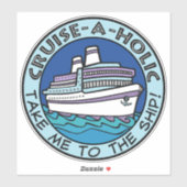 Sticker Croisière-A-Holic (Feuille)