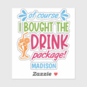 Sticker Croisière de nom personnalisé (Feuille)