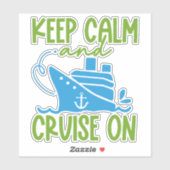Sticker Croisière Garder Son Calme (Feuille)