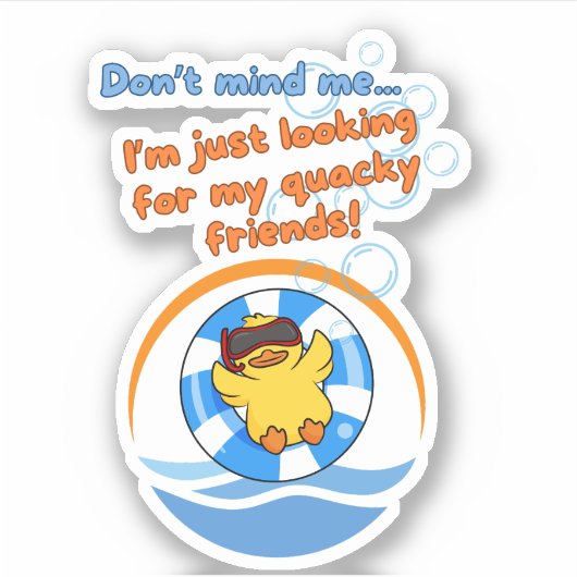 Sticker Croisière pour canards (Devant)