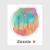 Sticker Croissance éthérée (Feuille)