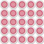 Sticker Croissance Nucléaire - magenta sur seigle. Autocol (Devant)