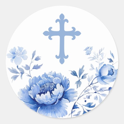 Sticker Croix Bleue (Devant)