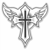 Sticker Croix chrétienne (Devant)