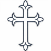 Sticker Croix chrétienne typique (Devant)