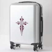 Sticker Croix chrétienne violette (Sur valise)