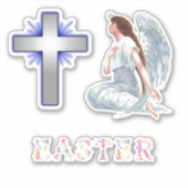 Sticker Croix De Pâques Et Ange (Devant)