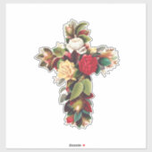 Sticker Croix de Rose (Feuille)