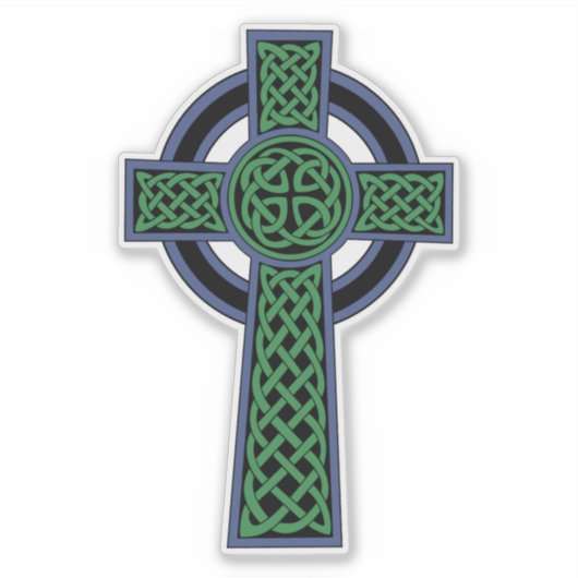 Sticker Croix du noeud celtique irlandais (Devant)