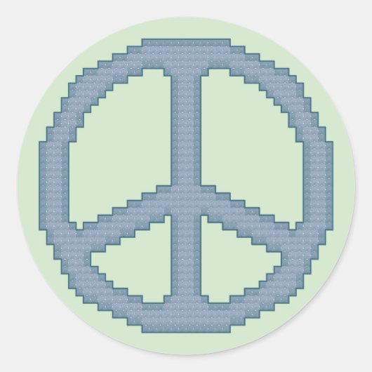 Sticker croix du signe de la paix (Devant)