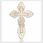 Sticker Croix orthodoxe (Feuille)