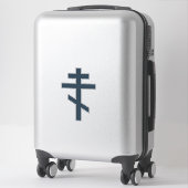 Sticker Croix orthodoxe à huit pointes, art dévotionnel sa (Sur valise)