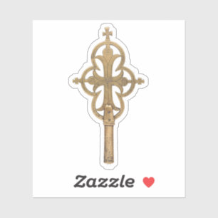 Sticker Croix orthodoxe éthiopienne processionnelle
