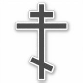 Sticker Croix orthodoxe russe (Devant)