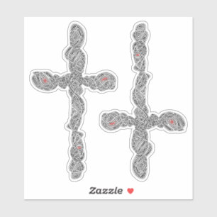 Sticker Croix percée