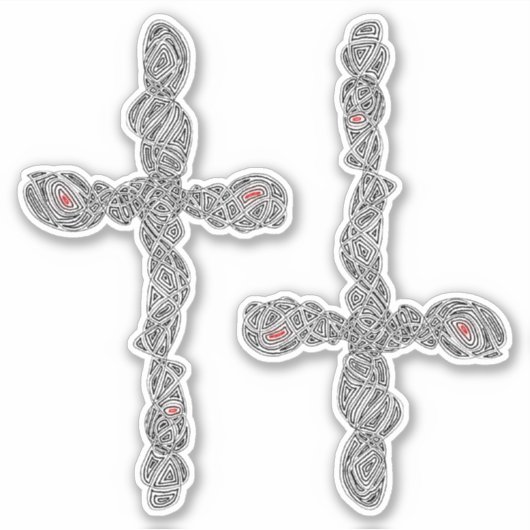 Sticker Croix percée (Devant)