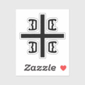 Sticker Croix serbe (Feuille)