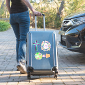 Sticker Croix Topiacée de Pâques et couronne d'oeufs flora (Valise Insitu)