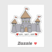 Sticker Croquis de Château de Conte de Fées (Feuille)