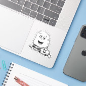 Sticker Croquis de Father and Son Rocks (Ordinateur portable avec iPhone)