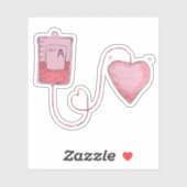 Sticker Croquis de prise de sang (Feuille)