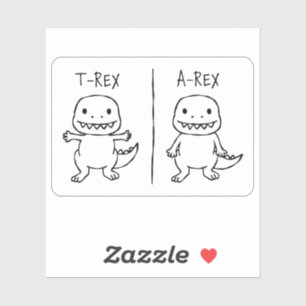 Sticker Croquis T-Rex T-Pose