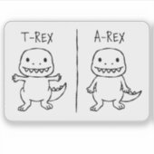 Sticker Croquis T-Rex T-Pose (Devant)