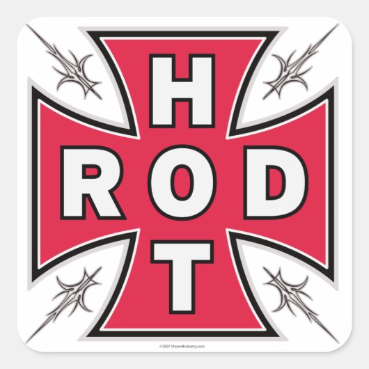 Sticker CROSS HOT ROD ! (Devant)