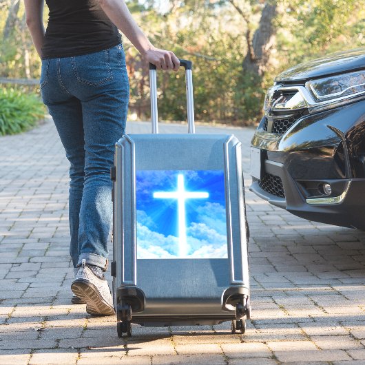 Sticker Cross of Light Jesus Christ Customizable Christian (Valise Insitu)