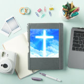 Sticker Cross of Light Jesus Christ Customizable Christian (Couverture iPad)