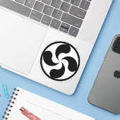 Sticker Crox Basque (Laptop met iPhone)