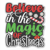 Sticker Croyez en la magie de Noël-82301 (Devant)