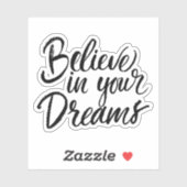 Sticker Croyez En Vos Rêves (Feuille)